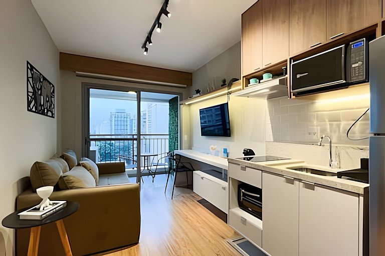 APTO 805 completo em Moema | A/C, Wi-fi e jacuzzi.