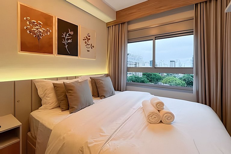 APTO 805 completo em Moema | A/C, Wi-fi e jacuzzi.