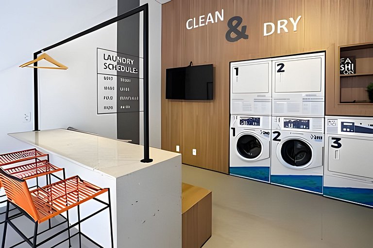 APTO 902 luxuoso | Co-working, A/C e Wi-fi 500 mb