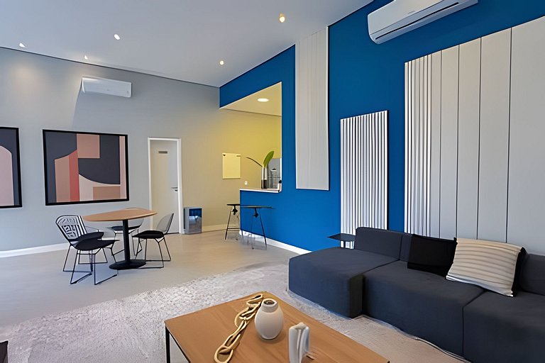 APTO 902 luxuoso | Co-working, A/C e Wi-fi 500 mb