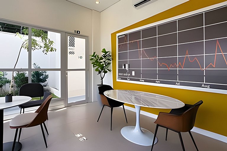APTO 902 luxuoso | Co-working, A/C e Wi-fi 500 mb