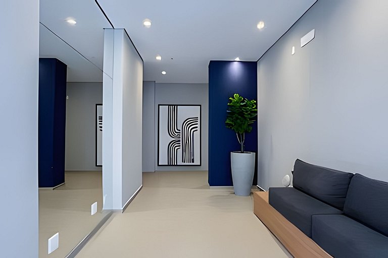 APTO 902 luxuoso | Co-working, A/C e Wi-fi 500 mb