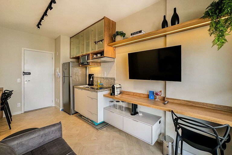 APTO 902 luxuoso | Co-working, A/C e Wi-fi 500 mb