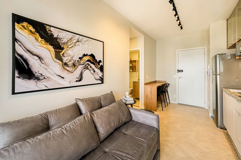 APTO 902 luxuoso | Co-working, A/C e Wi-fi 500 mb