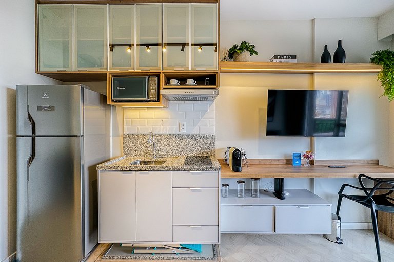 APTO 902 luxuoso | Co-working, A/C e Wi-fi 500 mb