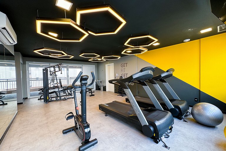 APTO 902 luxuoso | Co-working, A/C e Wi-fi 500 mb