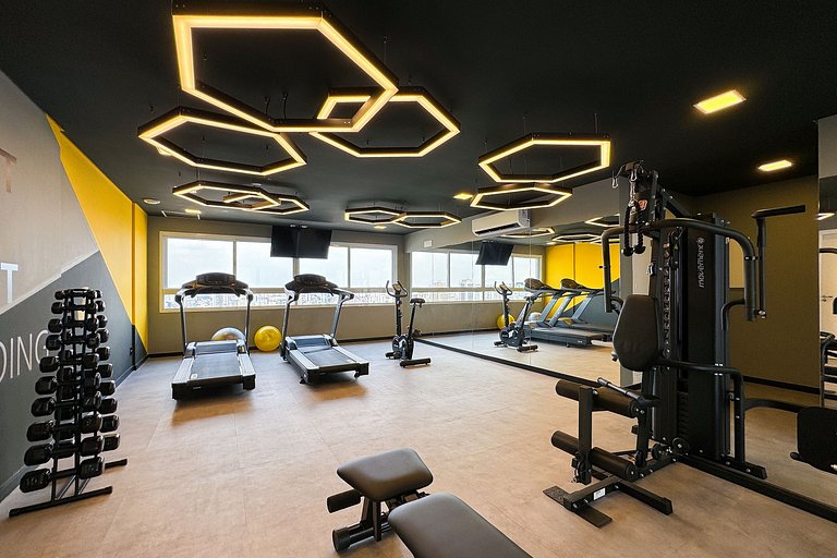 APTO 902 luxuoso | Co-working, A/C e Wi-fi 500 mb
