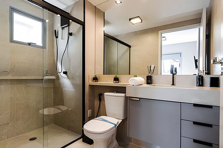 Garden de LUXO em MOEMA | Jacuzzi, A/C e Wi-fi