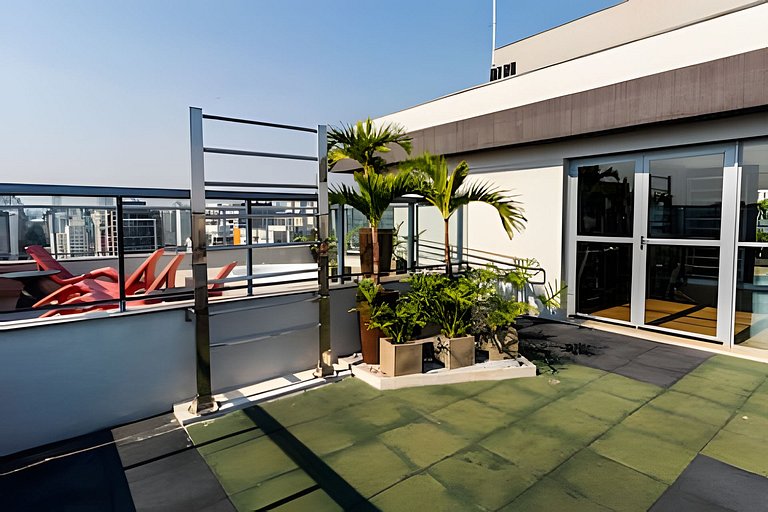 Garden de LUXO em MOEMA | Jacuzzi, A/C e Wi-fi