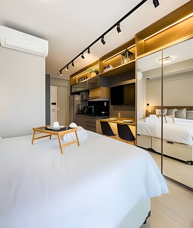 APTO a 250m da Av. Paulista | A/C, Jacuzzi e Wi-fi