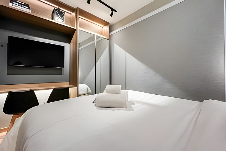 APTO a 250m da Av. Paulista | A/C, Jacuzzi e Wi-fi