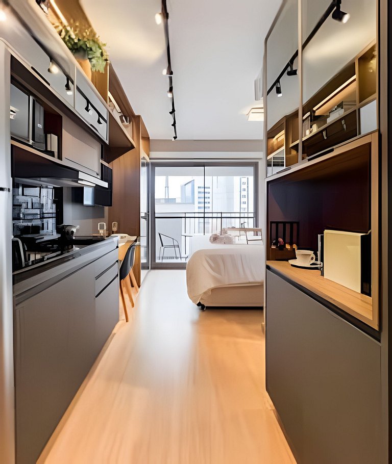 APTO a 250m da Av. Paulista | A/C, Jacuzzi e Wi-fi