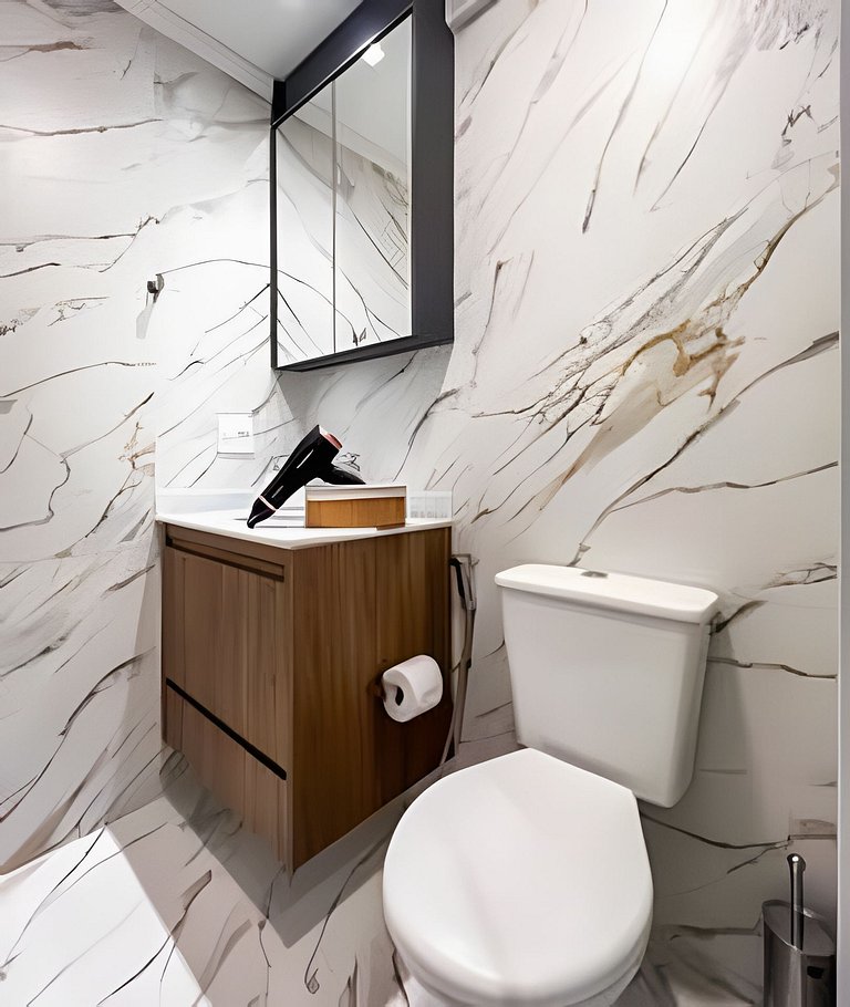 APTO a 250m da Av. Paulista | A/C, Jacuzzi e Wi-fi