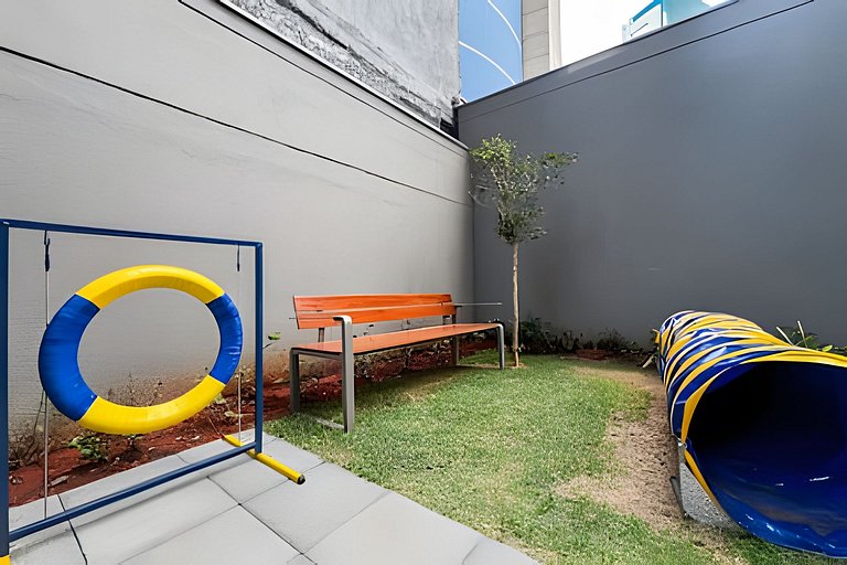 Apto LUXO 1 min Faria Lima | Metrô, Piscina, Wi-fi