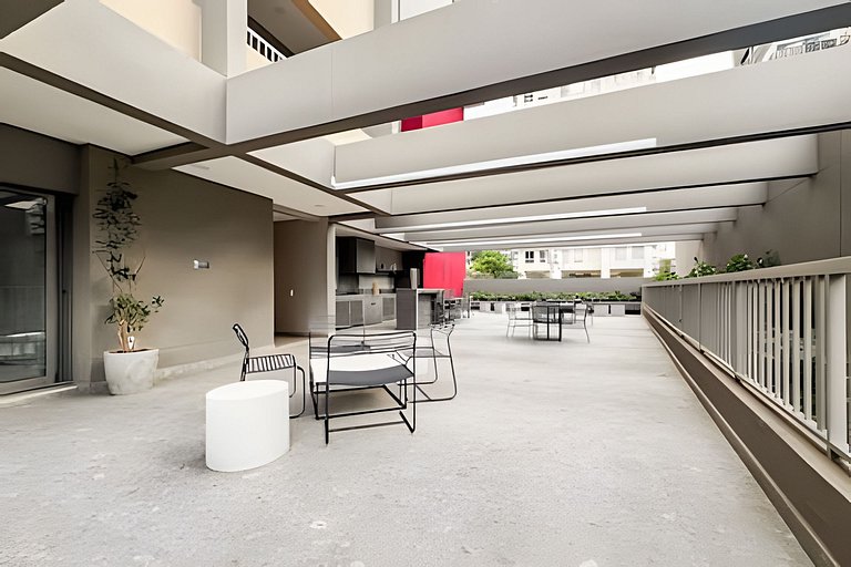 Apto LUXO 1 min Faria Lima | Metrô, Piscina, Wi-fi