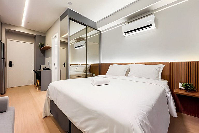 APTO LUXO 1min Faria Lima | Metrô, Piscina e Wi-fi