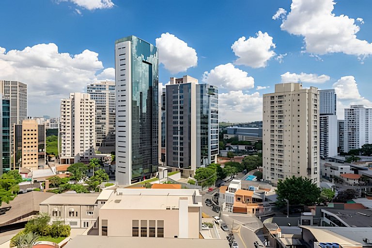 Studio LUXO único 50m Faria Lima | Piscina, Wi-fi