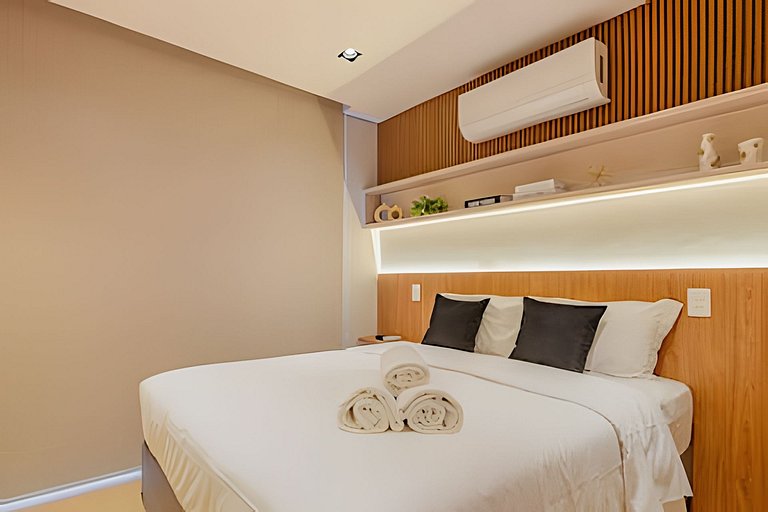 Studio LUXO único 50m Faria Lima | Piscina, Wi-fi