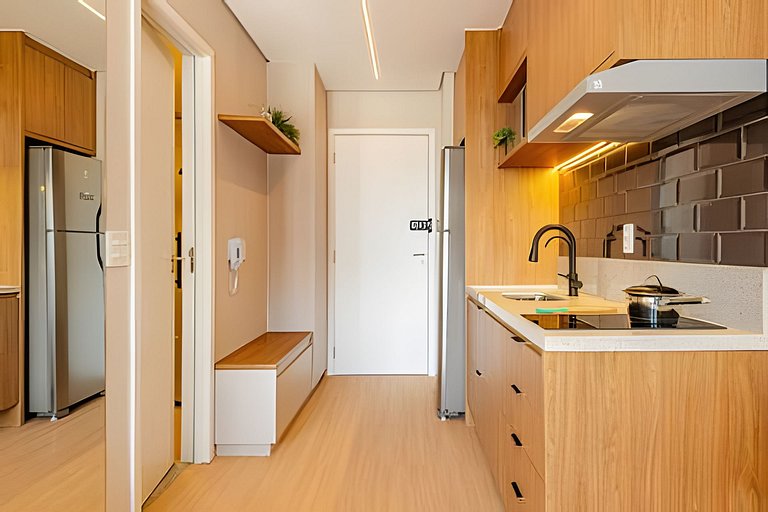 Studio LUXO único 50m Faria Lima | Piscina, Wi-fi