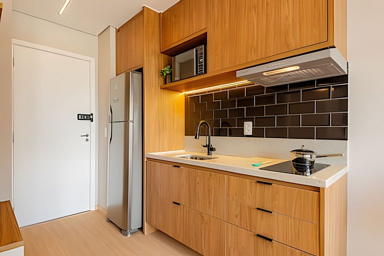 Studio LUXO único 50m Faria Lima | Piscina, Wi-fi