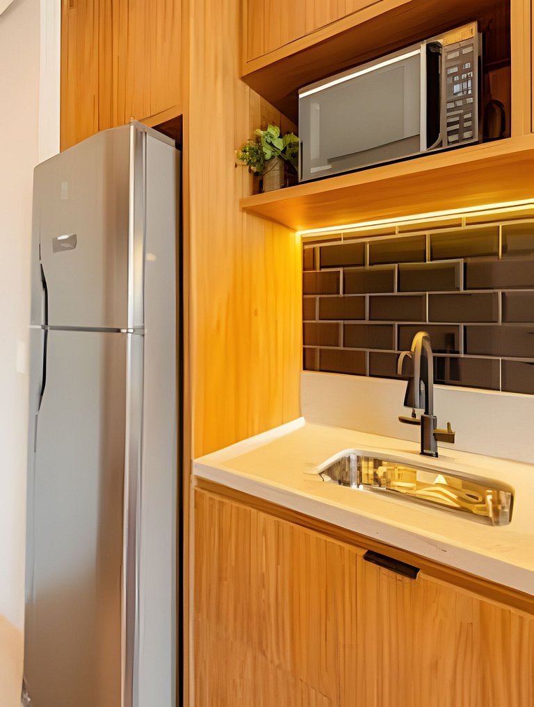 Studio LUXO único 50m Faria Lima | Piscina, Wi-fi