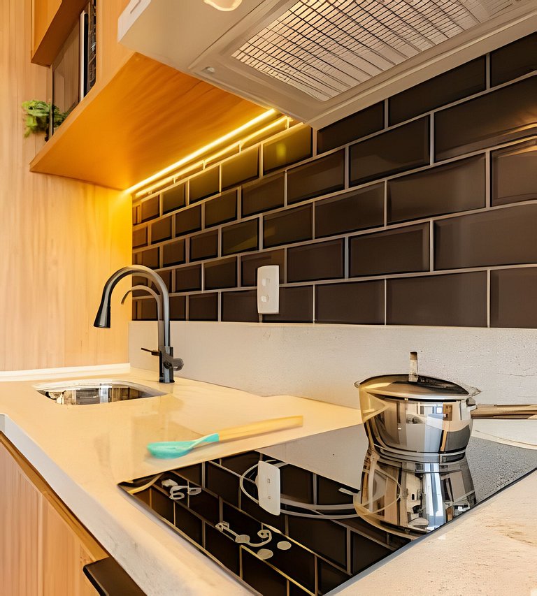 Studio LUXO único 50m Faria Lima | Piscina, Wi-fi