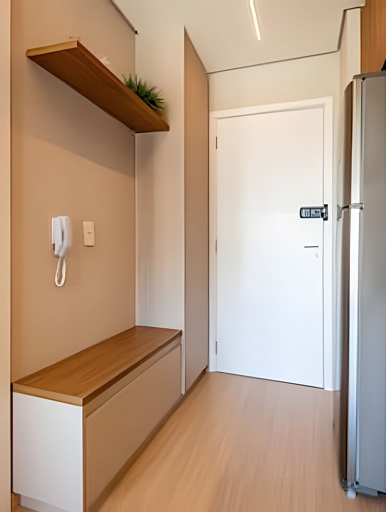Studio LUXO único 50m Faria Lima | Piscina, Wi-fi