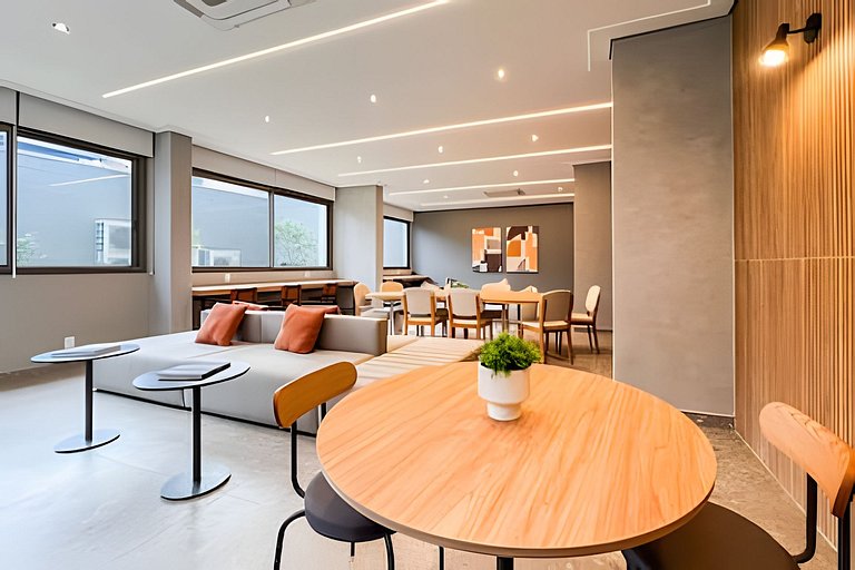 Studio LUXO único 50m Faria Lima | Piscina, Wi-fi