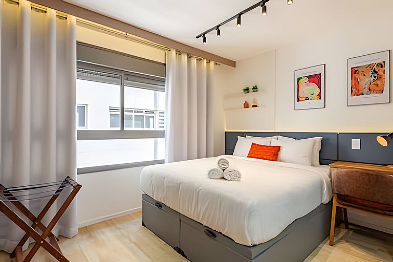 Lindo APTO a 300m da Av. Paulista | A/C, Hospitais