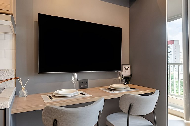 Lindo APTO LUXO a 1 min FARIA LIMA | Piscina, A/C