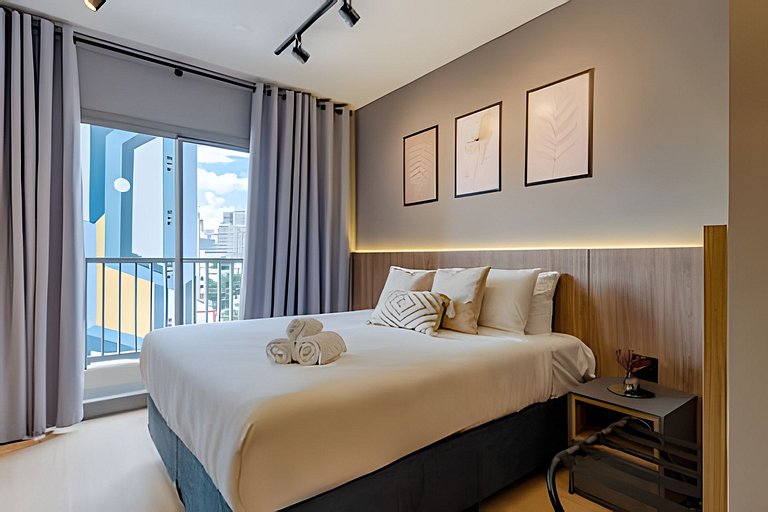 Lindo APTO LUXO a 1 min FARIA LIMA | Piscina, A/C