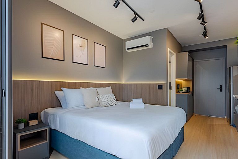 Lindo APTO LUXO a 1 min FARIA LIMA | Piscina, A/C