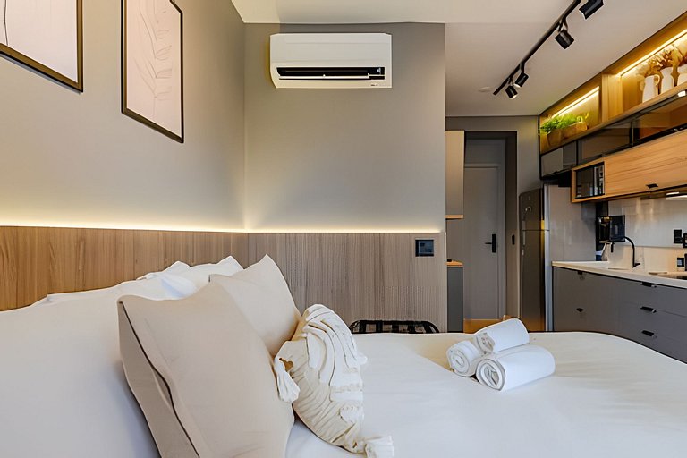 Lindo APTO LUXO a 1 min FARIA LIMA | Piscina, A/C