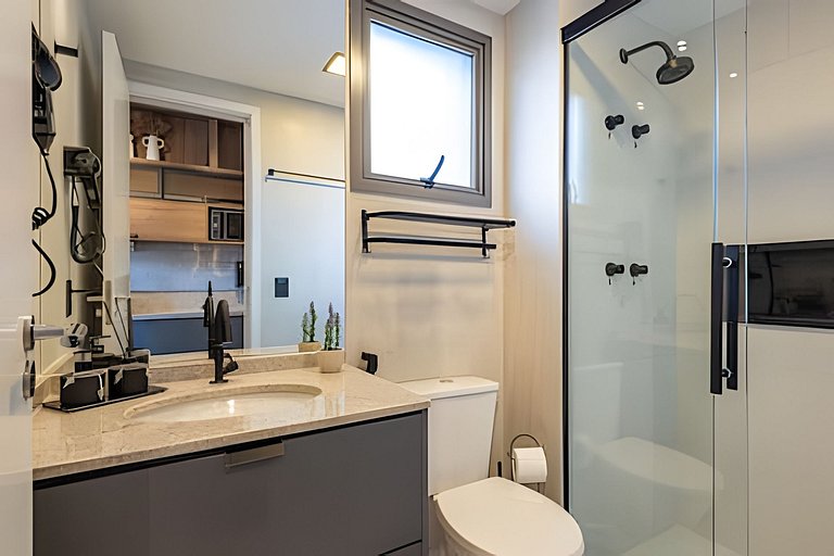 Lindo APTO LUXO a 1 min FARIA LIMA | Piscina, A/C