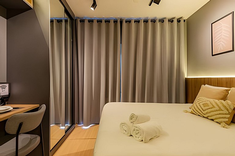Lindo APTO LUXO a 1 min FARIA LIMA | Piscina, A/C