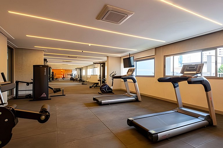 Lindo APTO LUXO a 1 min FARIA LIMA | Piscina, A/C