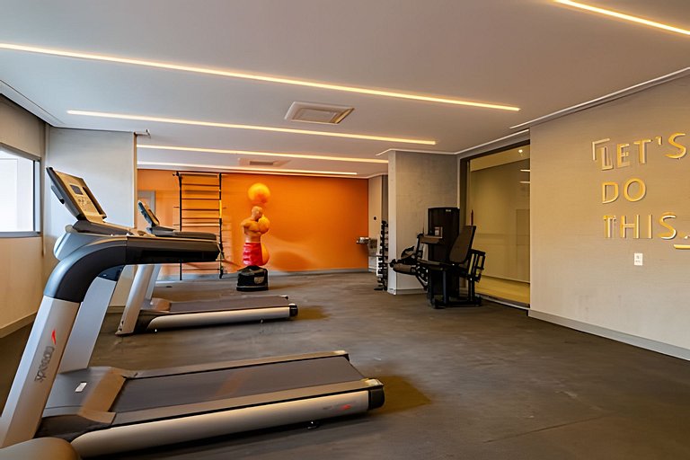 Studio Charmoso a 1 min Faria Lima | Piscina, A/C