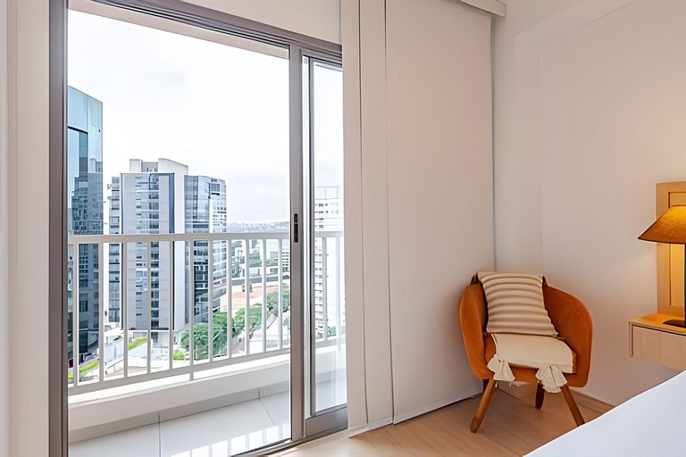 Studio Charmoso a 1 min Faria Lima | Piscina, A/C
