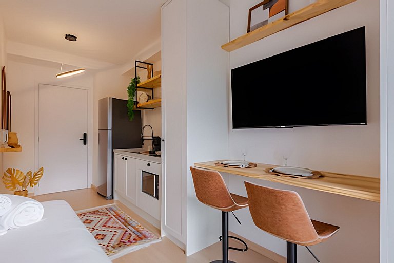 Studio Charmoso a 1 min Faria Lima | Piscina, A/C