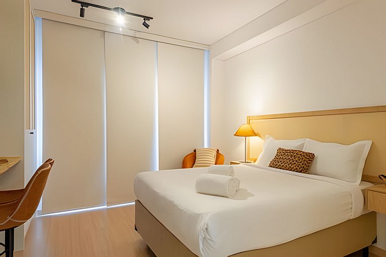 Studio Charmoso a 1 min Faria Lima | Piscina, A/C