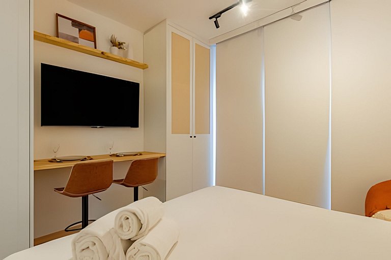 Studio Charmoso a 1 min Faria Lima | Piscina, A/C