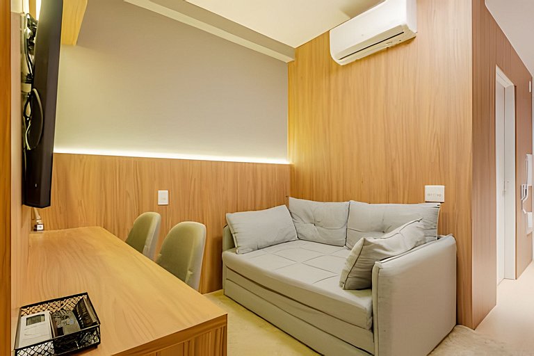 LUXO a 50m Faria Lima | 1 Dorm, Piscina e Academia