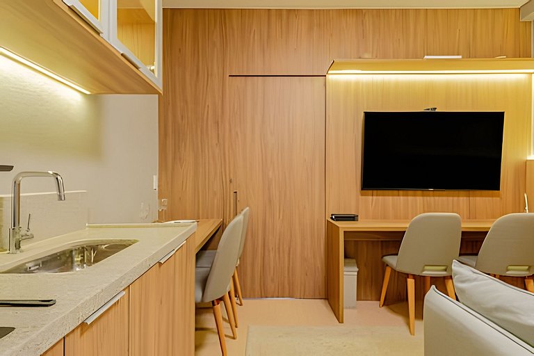 LUXO a 50m Faria Lima | 1 Dorm, Piscina e Academia