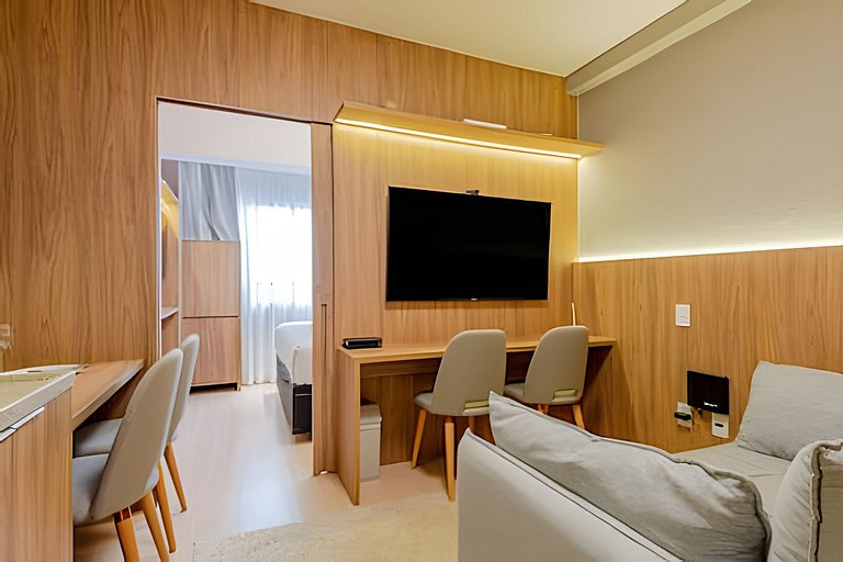 LUXO a 50m Faria Lima | 1 Dorm, Piscina e Academia
