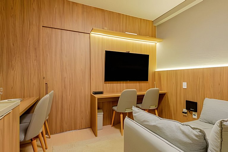 LUXO a 50m Faria Lima | 1 Dorm, Piscina e Academia