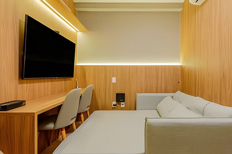 LUXO a 50m Faria Lima | 1 Dorm, Piscina e Academia