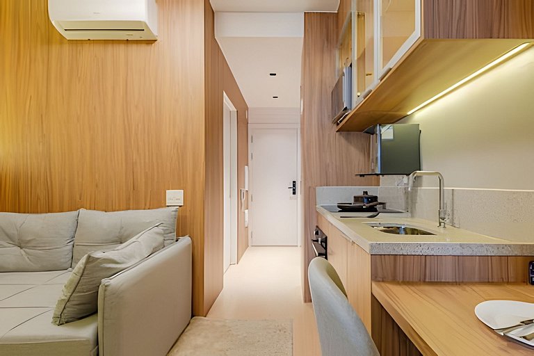 LUXO a 50m Faria Lima | 1 Dorm, Piscina e Academia
