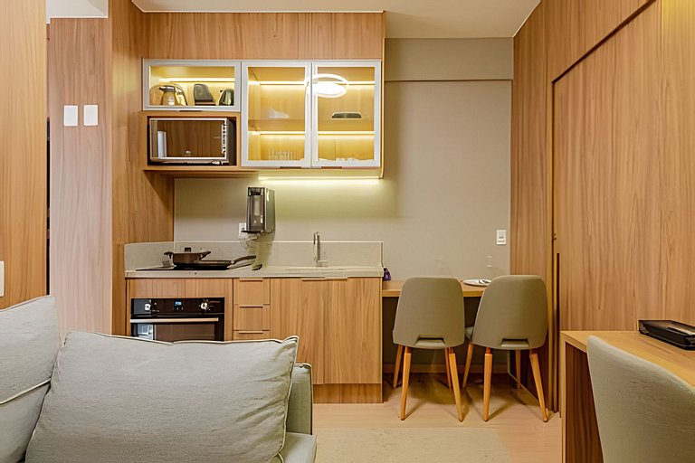 LUXO a 50m Faria Lima | 1 Dorm, Piscina e Academia