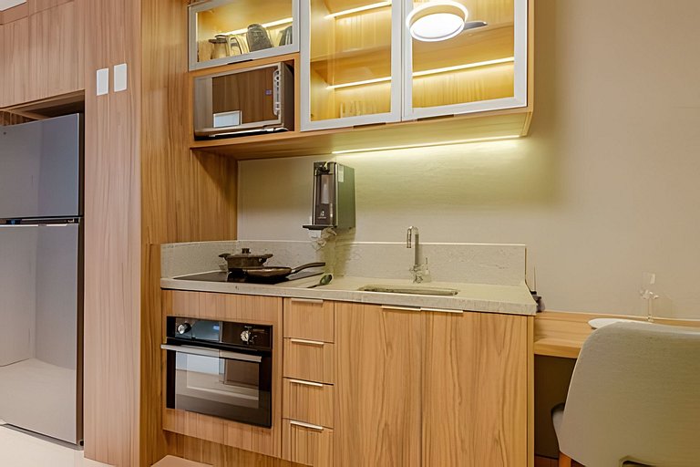 LUXO a 50m Faria Lima | 1 Dorm, Piscina e Academia