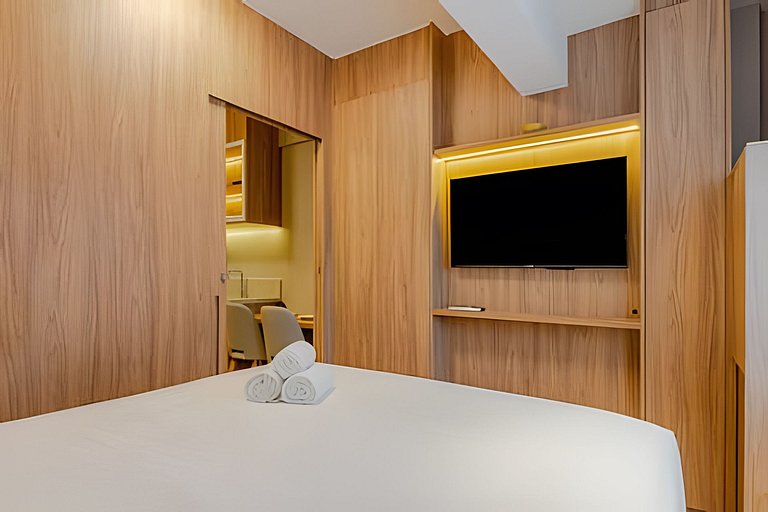 LUXO a 50m Faria Lima | 1 Dorm, Piscina e Academia